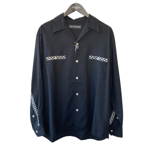 WACKO MARIA(ワコマリア) SWITCHING SHIRT長袖オープンカラーシャツ