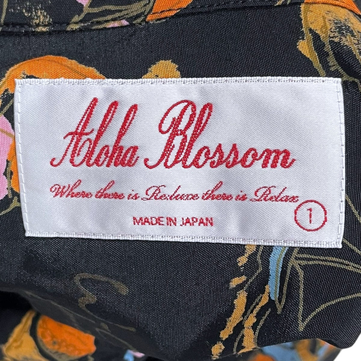 オープンカラー半袖ロングワンピース ALOHA SHIRTS DRESS RYUKYU SOUVENIOR アロハシャツドレス リュウキュウ スーベニア