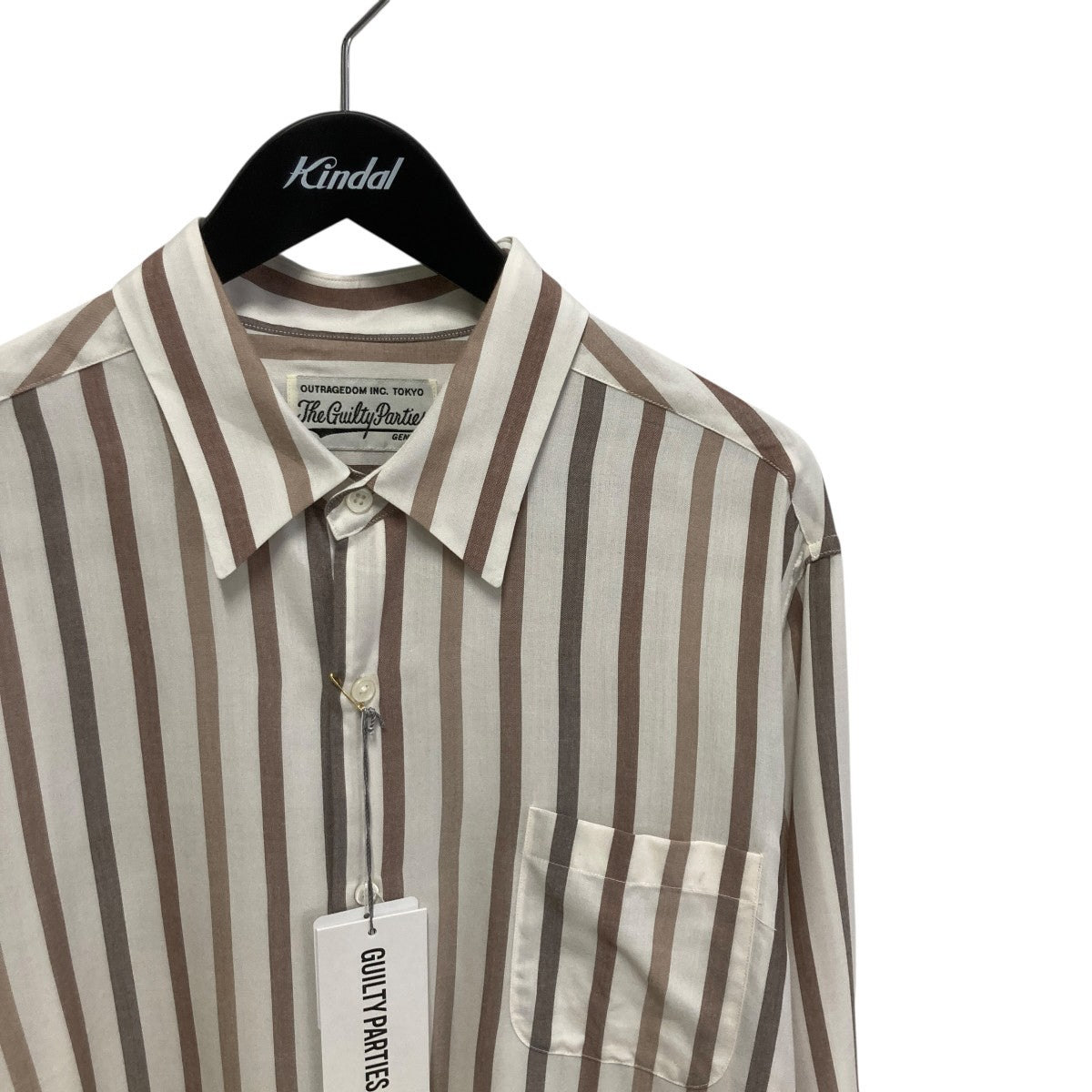 WACKO MARIA(ワコマリア) STRIPED REGULAR COLLAR SHIRT L／S