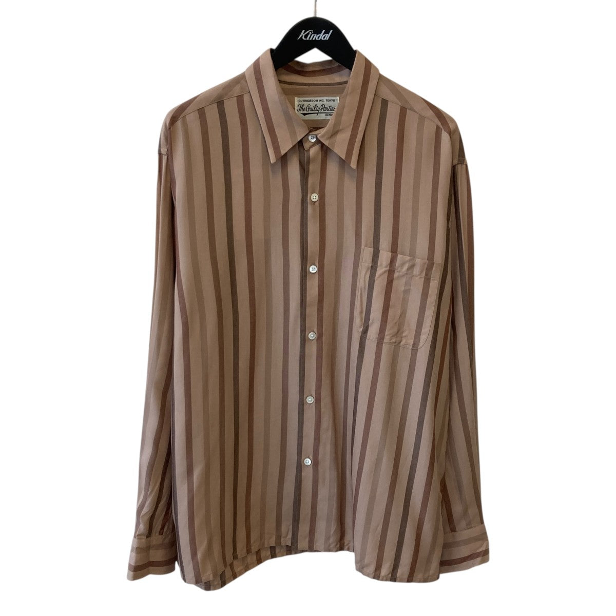 STRIPED REGULAR COLLAR SHIRT L／Sストライプ長袖シャツ25SSE-WMS-RC01
