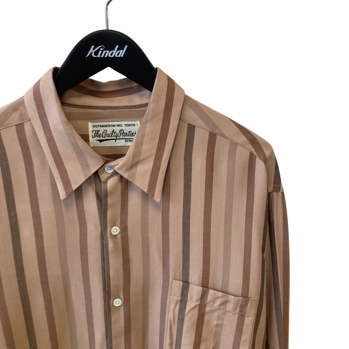 STRIPED REGULAR COLLAR SHIRT L／Sストライプ長袖シャツ25SSE-WMS-RC01