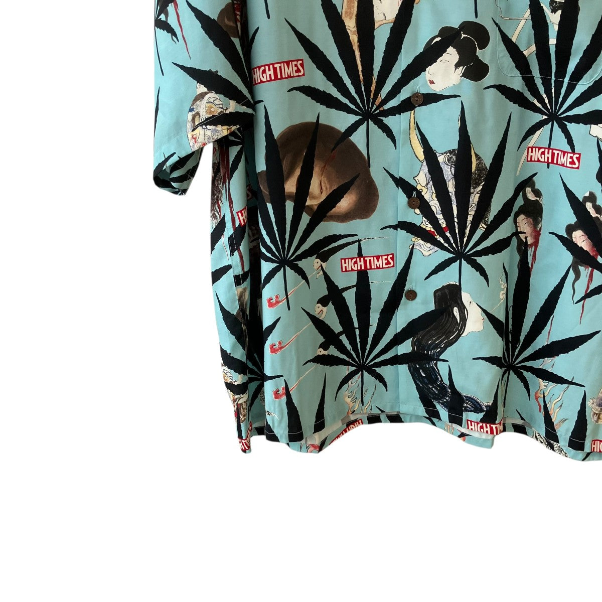 WACKO MARIA HIGHTIMES ／ S／S HAWAIIAN SHIRT半袖シャツ 古着・中古-4枚目のアイテム画像