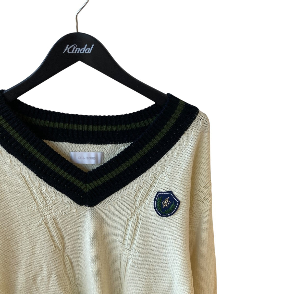 ICE ＆ TECHNO BARB WIRE SCHOOL KNITチルデンセーターIT25SS-KN01 古着・中古-3枚目のアイテム画像