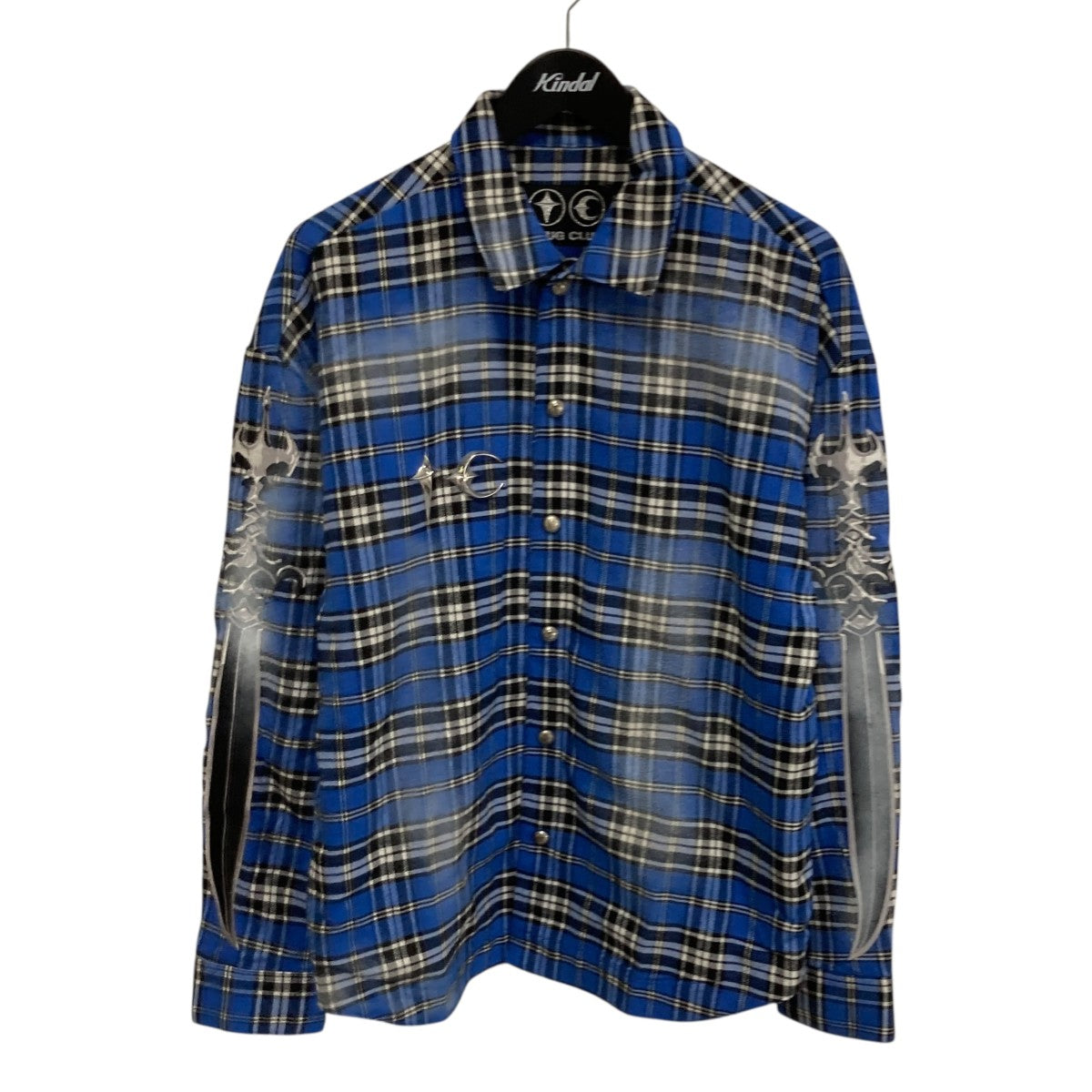 THUG CLUB(サグクラブ) ARAB SWORD FLANNEL SHIRT長袖シャツTC24SH2001