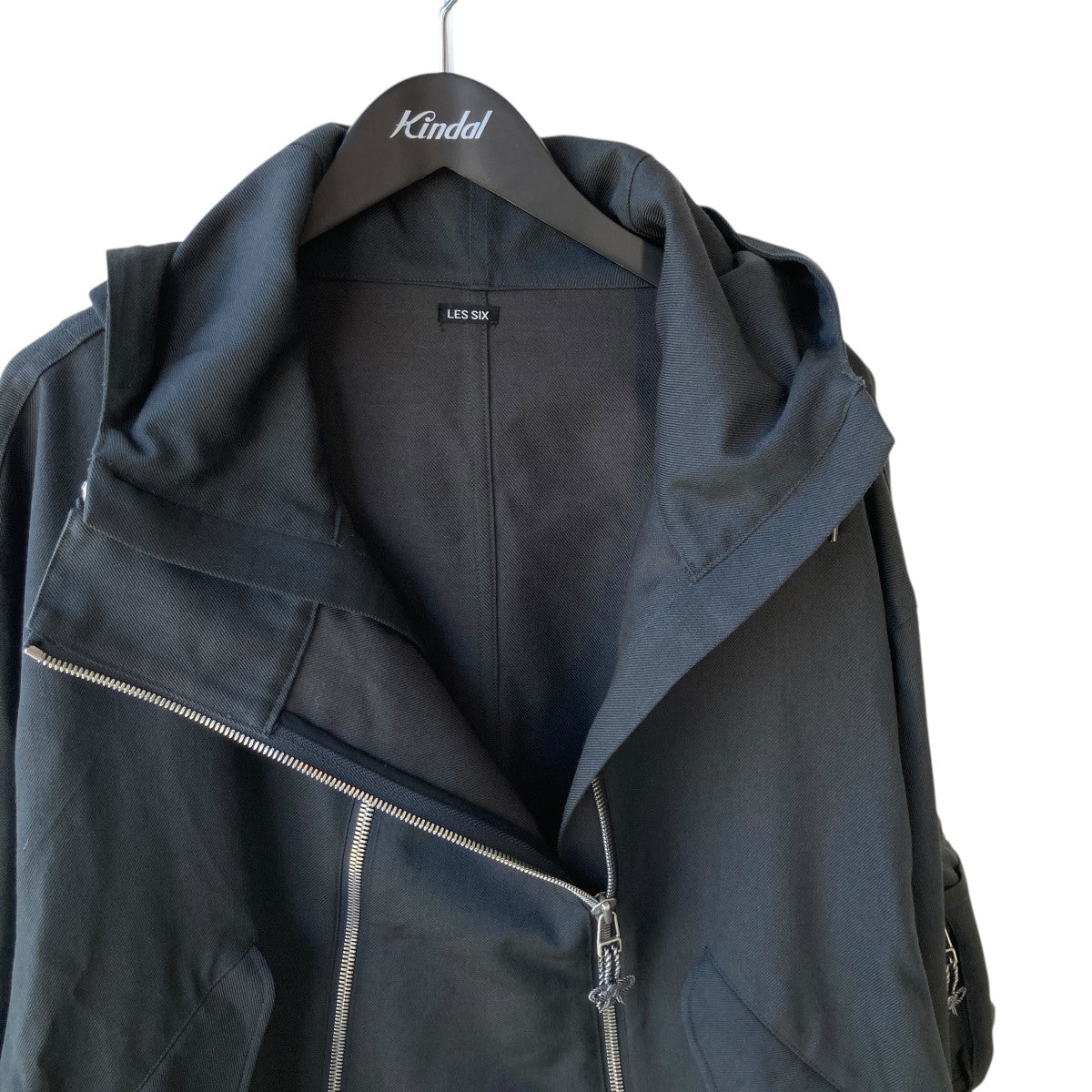 LES SIX(レシス) 23AWDOUBLE ZIP UP WOOL GABADINE MODS COATモッズ