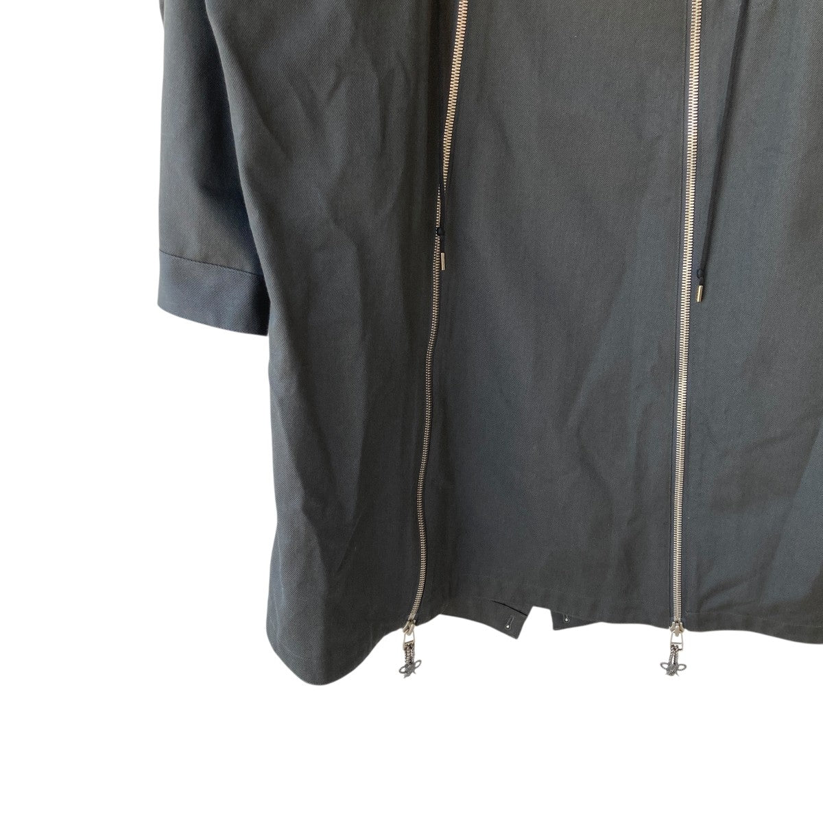 23AWDOUBLE ZIP UP WOOL GABADINE MODS COATモッズコートhuit-5-DZWGMC