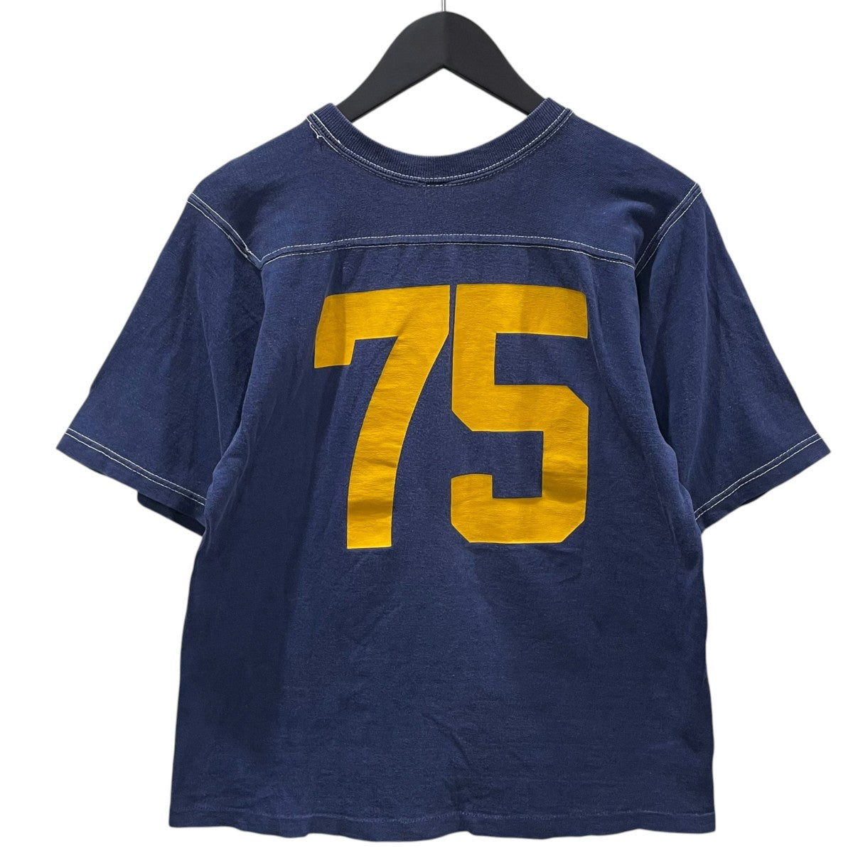 Champion 70s プリントTシャツ Football T-Shirt フットボールTシャツ バータグ 古着・中古-2枚目のアイテム画像