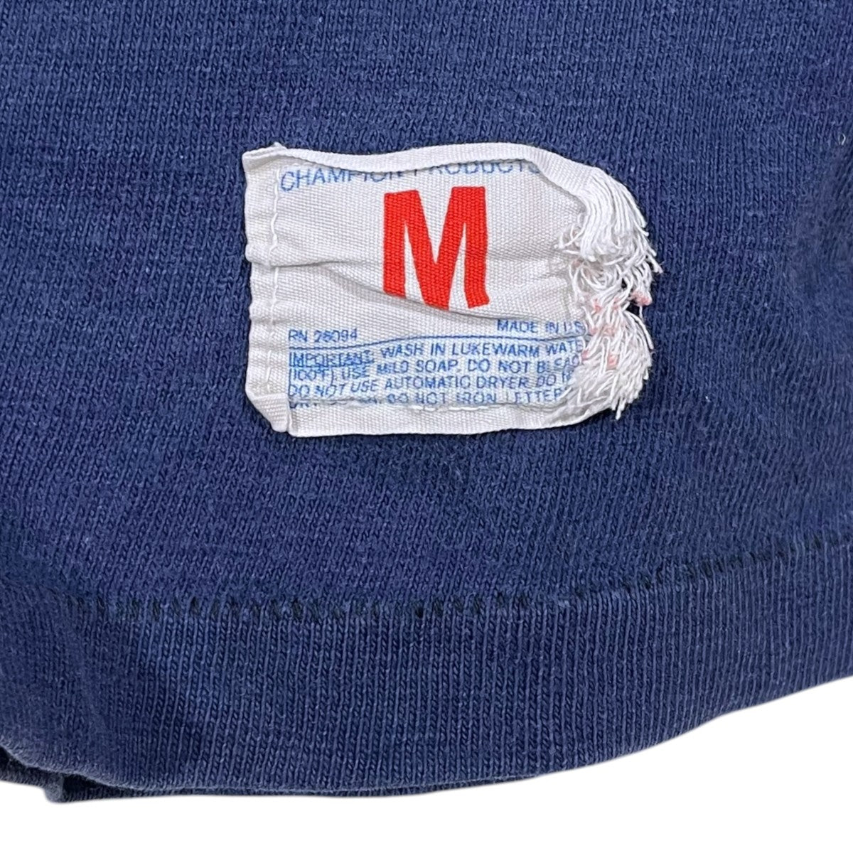 Champion 70s プリントTシャツ Football T-Shirt フットボールTシャツ バータグ 古着・中古-4枚目のアイテム画像