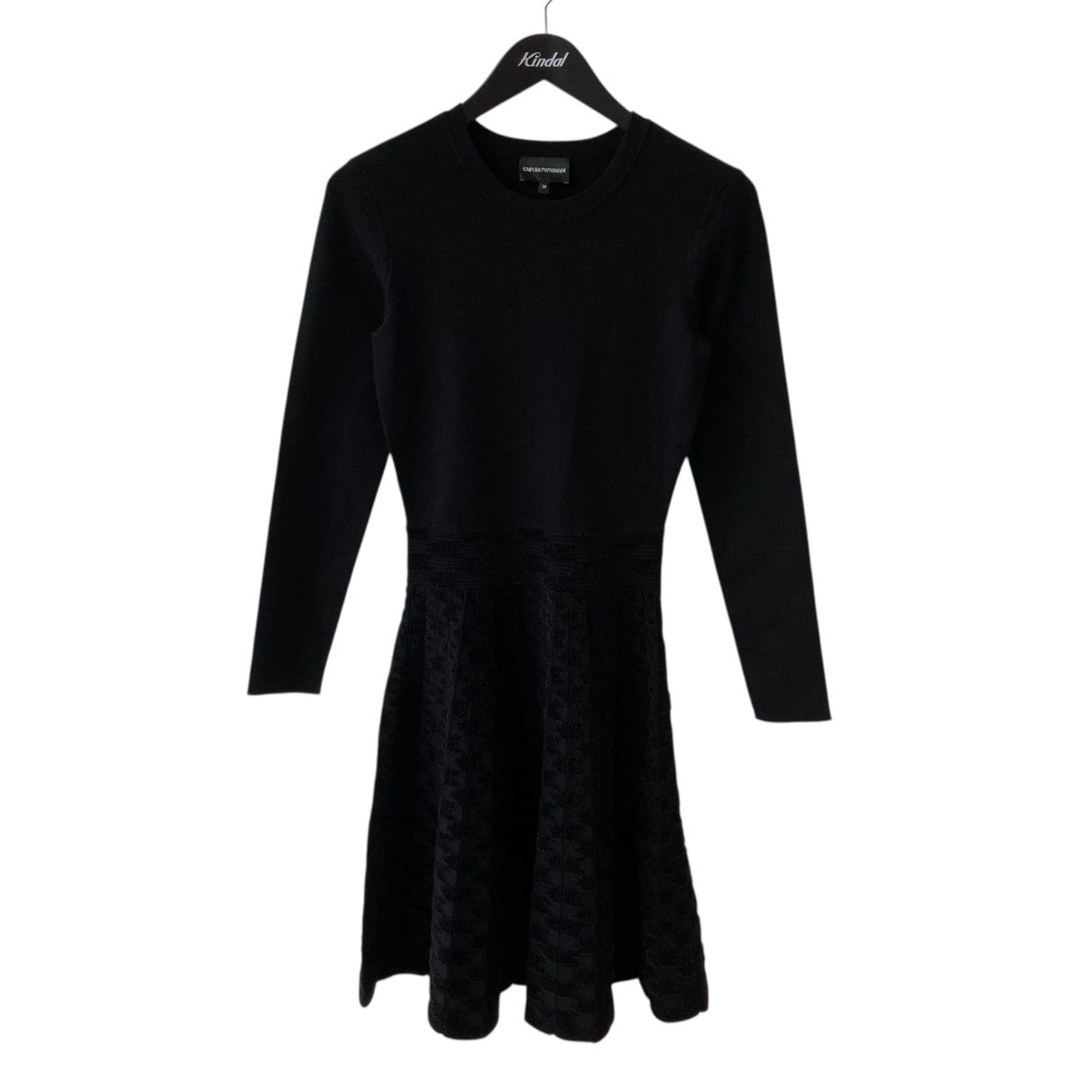 EMPORIO ARMANI ジャガードワンピース 古着・中古-1枚目のアイテム画像