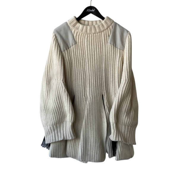 美品　サカイsacai ふんわりフリルニットワンピース 美品 17aw サカイ sacai タートルネック プリーツ ワンピース ドレス