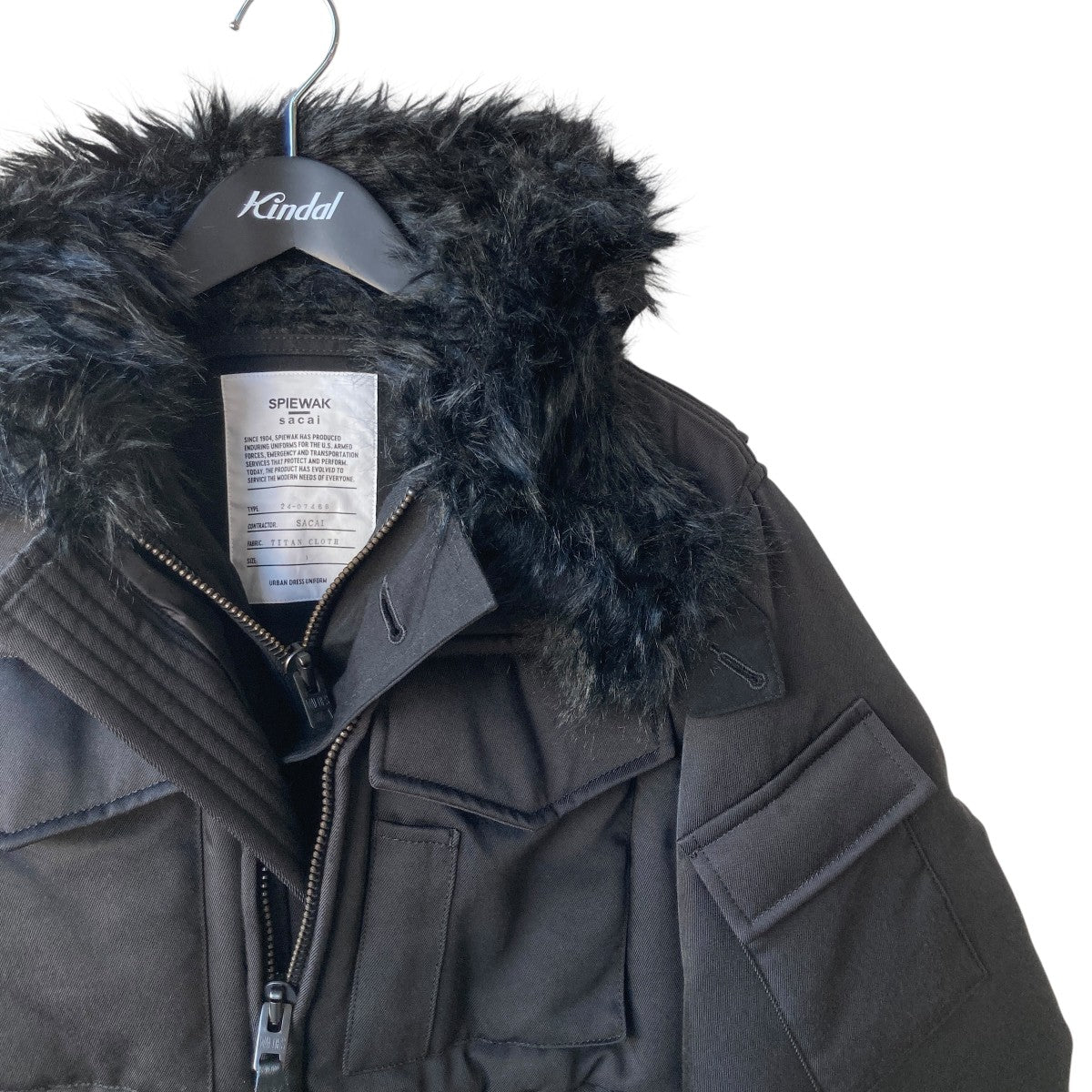 売り切り最終激安価格sacai✖︎SPIEWAKロングコート サイズ１美品 お勧め sacai(サカイ) SPIEWAKコート24-07466 24-07466 ブラック サイズ 1