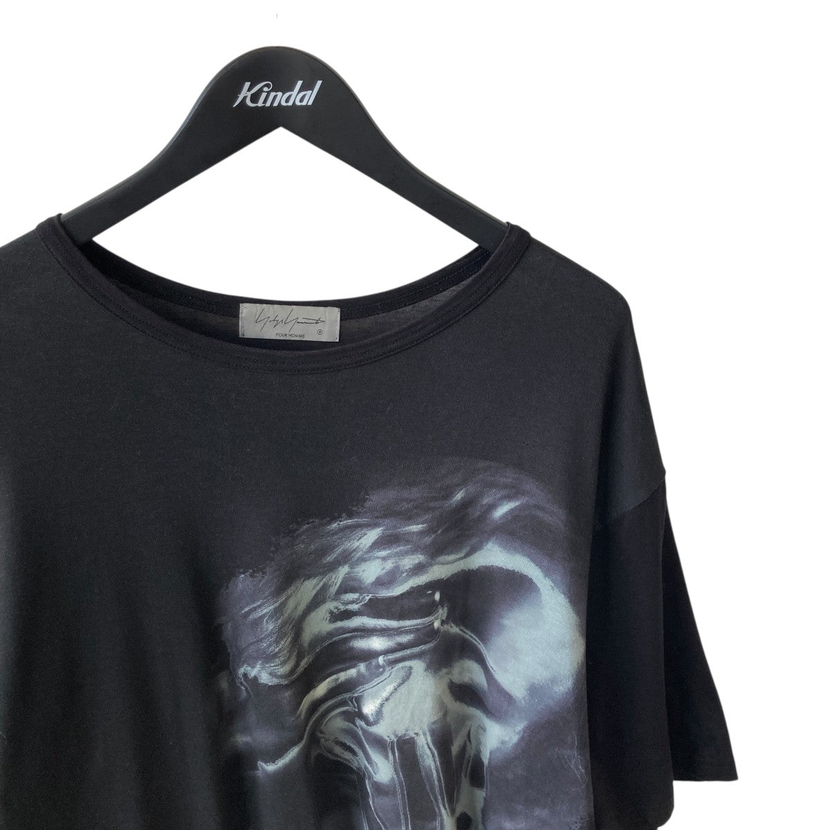 Yohji Yamamoto pour homme Black Sketch PrintTシャツHG-T69-272 古着・中古-3枚目のアイテム画像