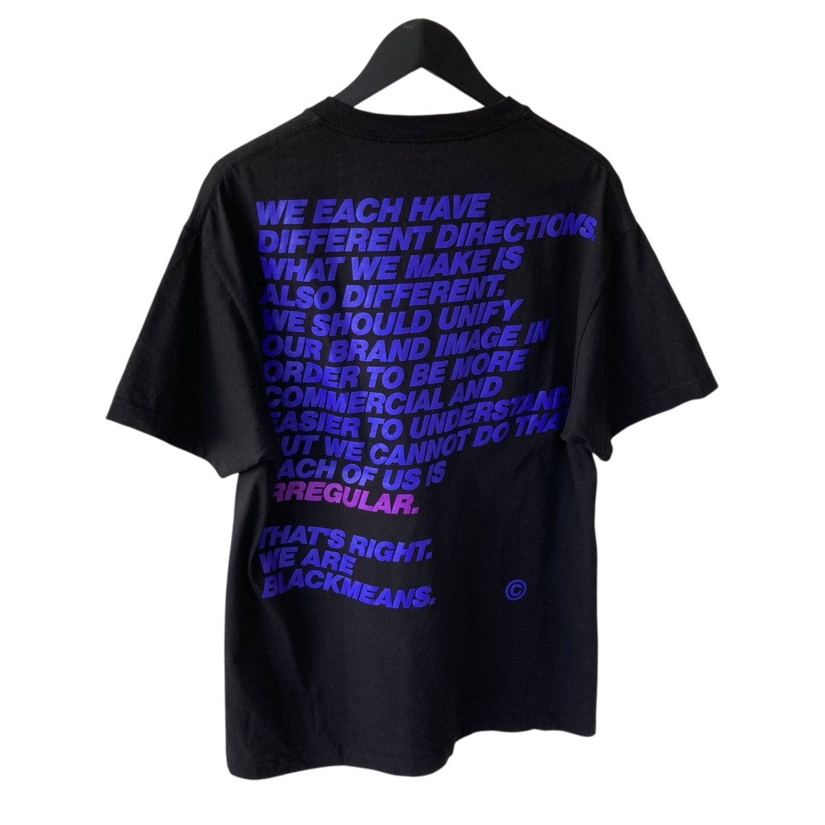 blackmeans irregular TシャツN002687101 古着・中古-2枚目のアイテム画像