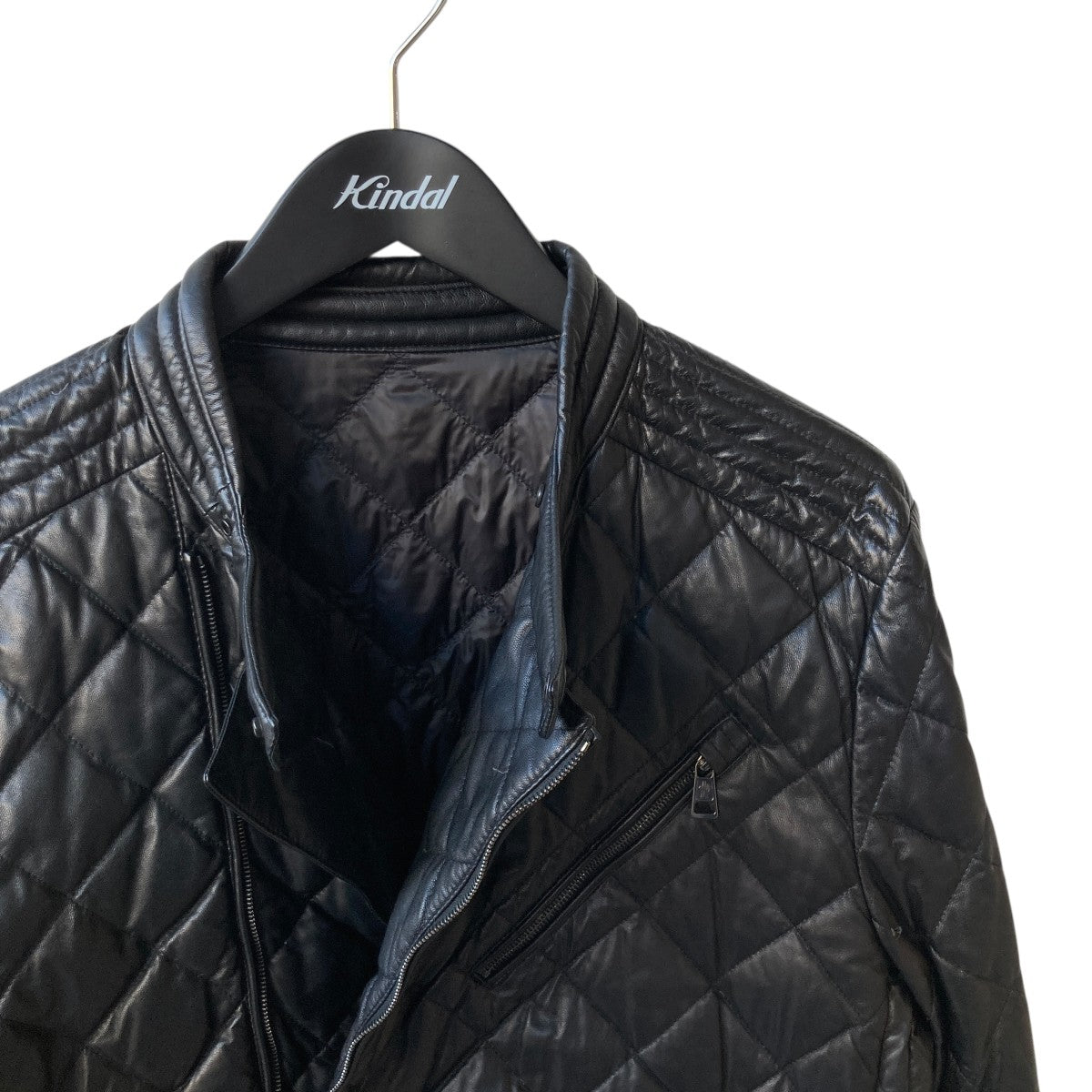 MONCLER DEBISE GIUBBOTTOレザージャケット 古着・中古-3枚目のアイテム画像