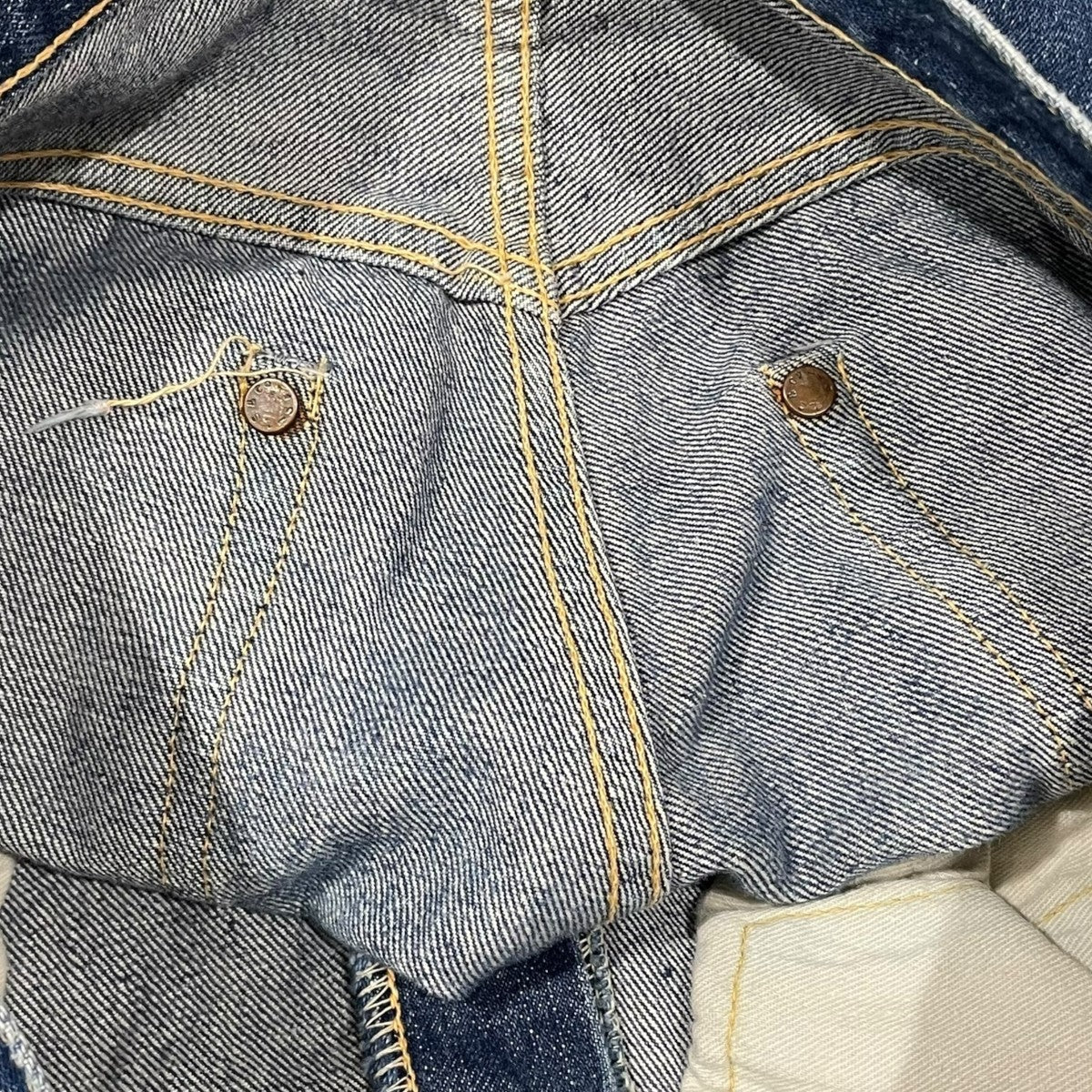 LEVI’S デニムパンツ 501 BIG E XX ボタン裏14 隠しリベット Vステッチ 古着・中古-8枚目のアイテム画像