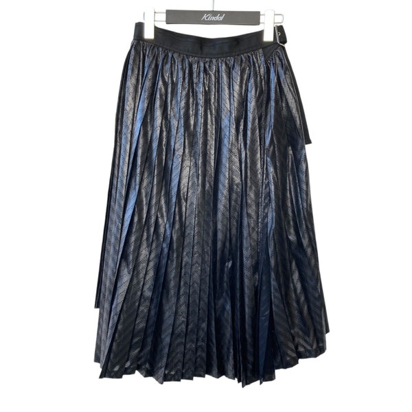 noir kei ninomiya(ノワールケイニノミヤ) プリーツ 巻きスカート3T