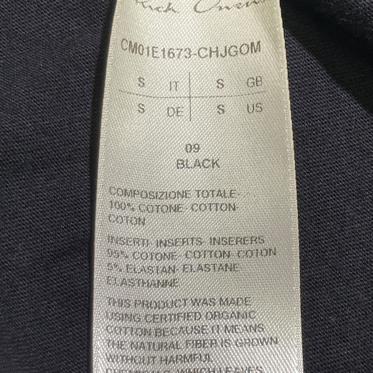 RICK OWENS×Champion ロングスリーブカットソーCM01E1673CHJGOM 古着・中古-5枚目のアイテム画像