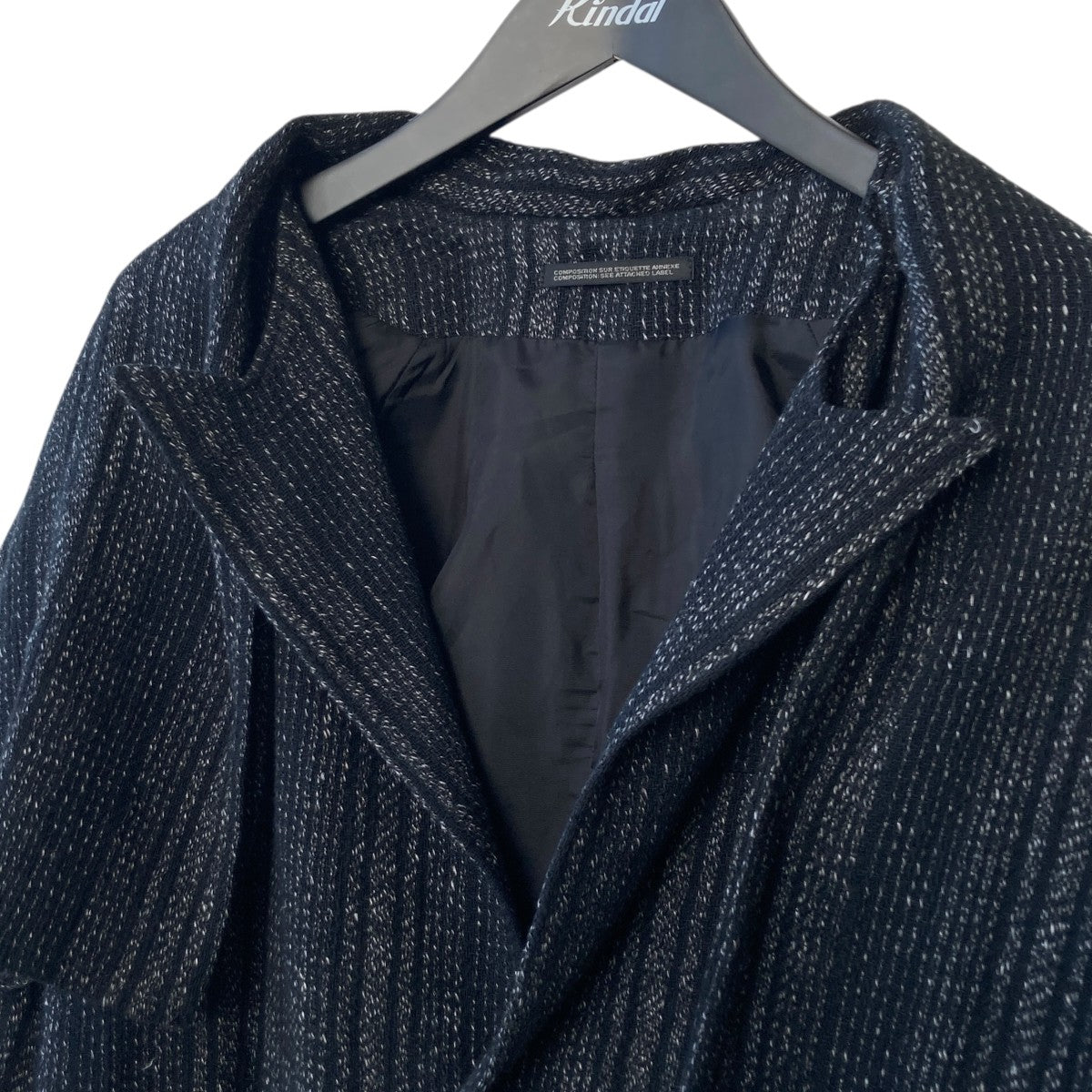 Yohji Yamamoto pour homme 24SSストライプストールジャケットHS-J16-011 古着・中古-3枚目のアイテム画像