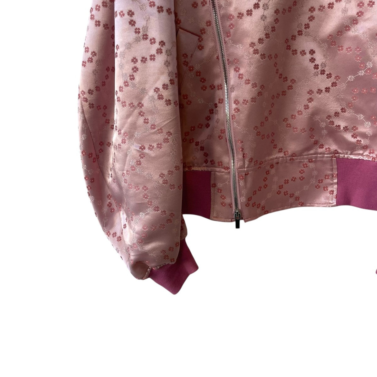 noir kei ninomiya Floral Pattern Satin Jacket花柄MA-1ジャケット3P-J015 古着・中古-4枚目のアイテム画像
