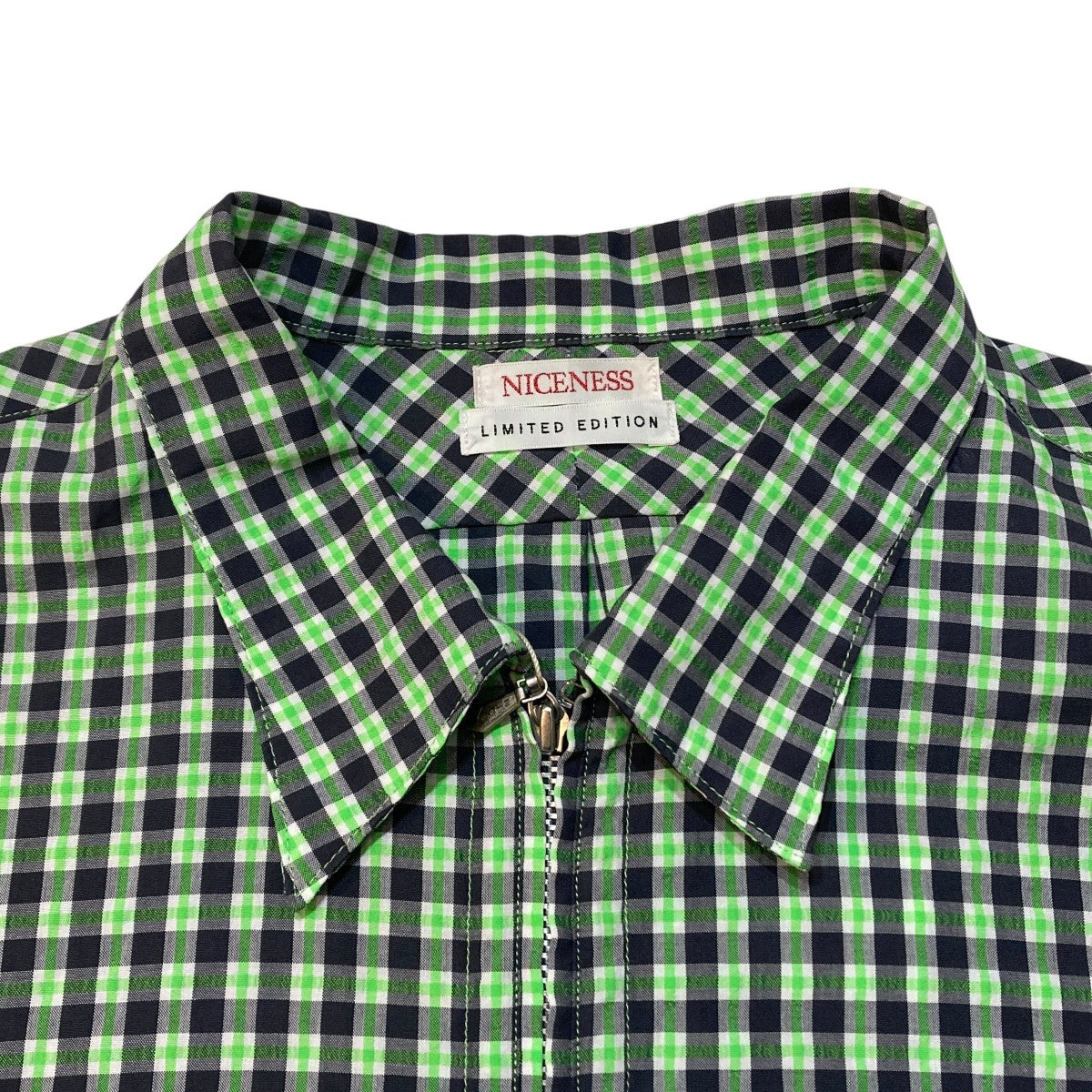 NICENESS(ナイスネス) G．LUCA DEADSTOCK CHECK LONG ZIP PULLOVER