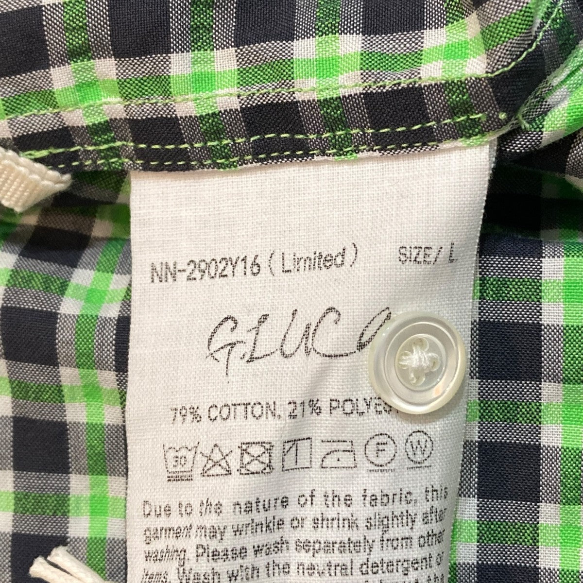NICENESS(ナイスネス) G．LUCA DEADSTOCK CHECK LONG ZIP PULLOVER