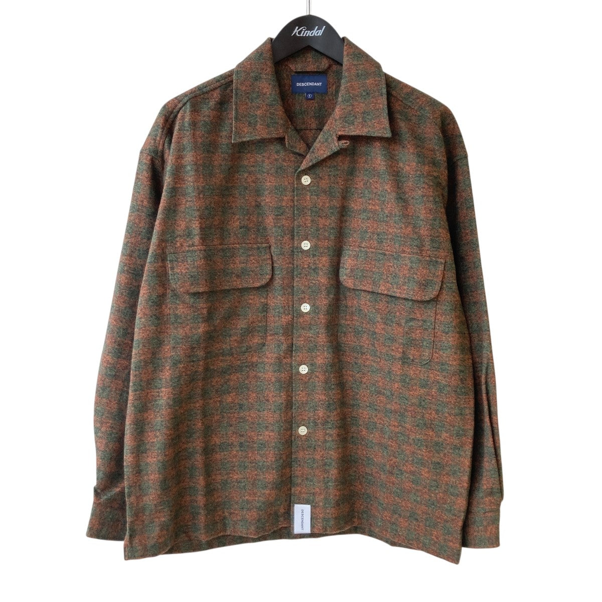 DESCENDANT(ディセンダント) MILPITAS PLAID LS SHIRTチェック長袖