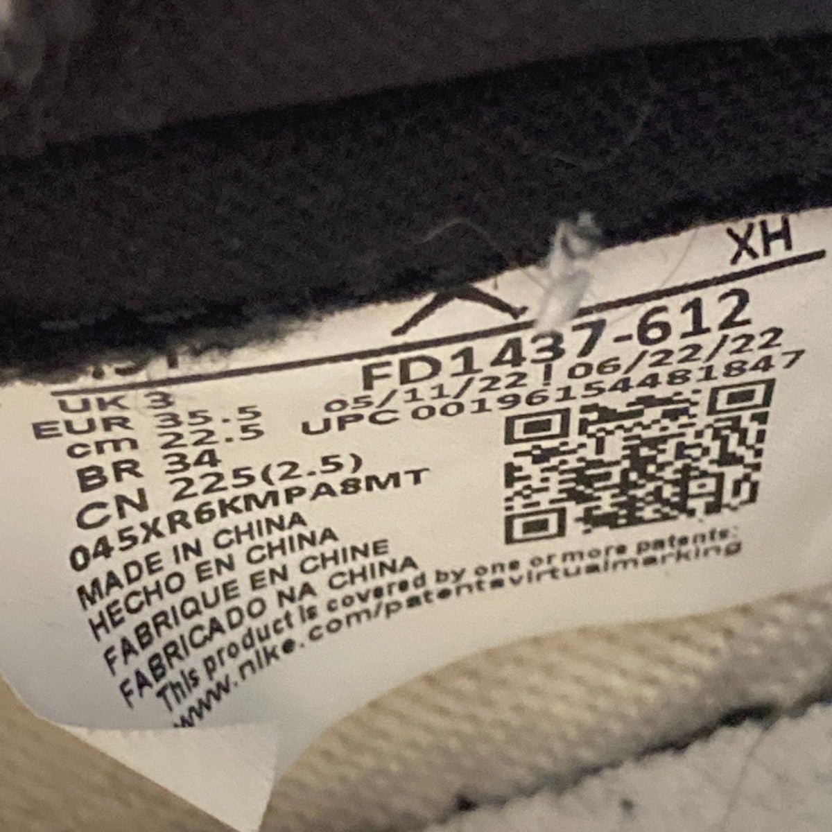 Nike Air Jordan 1 High OG ChicagoスニーカーFD1437-612