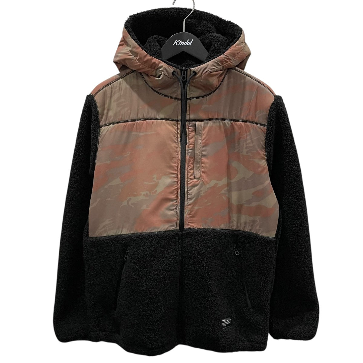 カモフラ柄切替ジップアップフーデッドフリースジャケット ADAMS JACKET CMF アダムスジャケット シーエムエフ 01-20-10-20-091