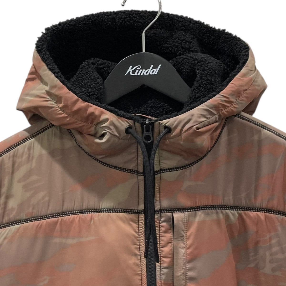 カモフラ柄切替ジップアップフーデッドフリースジャケット ADAMS JACKET CMF アダムスジャケット シーエムエフ 01-20-10-20-091