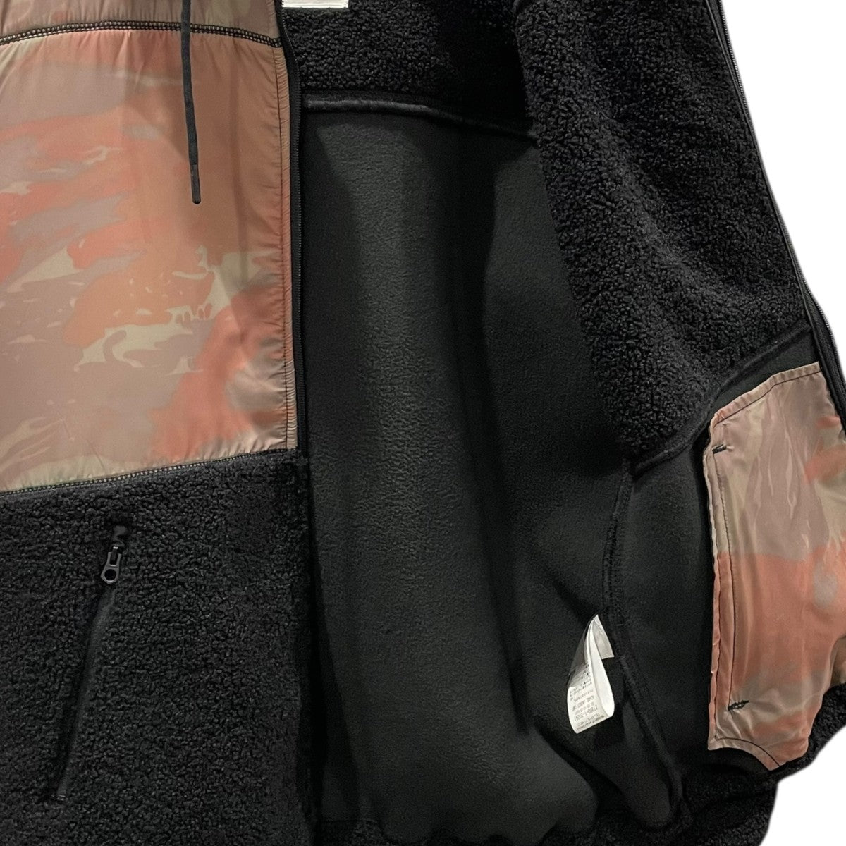 カモフラ柄切替ジップアップフーデッドフリースジャケット ADAMS JACKET CMF アダムスジャケット シーエムエフ 01-20-10-20-091