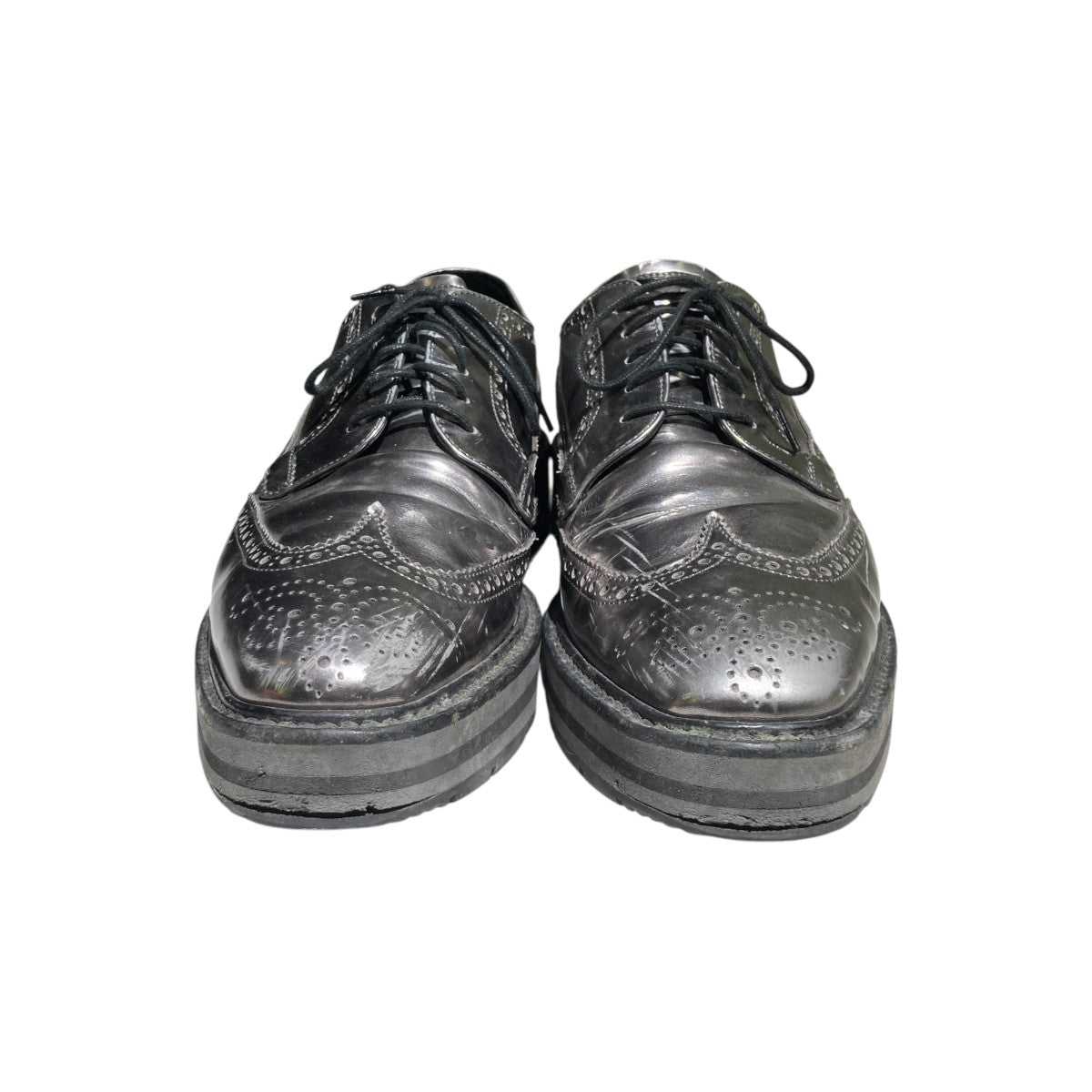 PRADA(プラダ) レザーシューズ2EG015 2EG015 シルバー サイズ 7