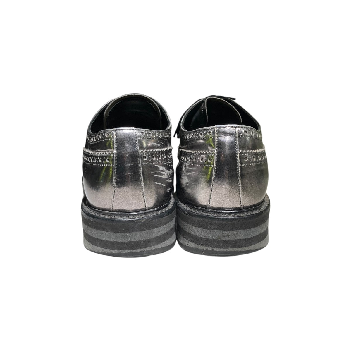 PRADA(プラダ) レザーシューズ2EG015 2EG015 シルバー サイズ 7