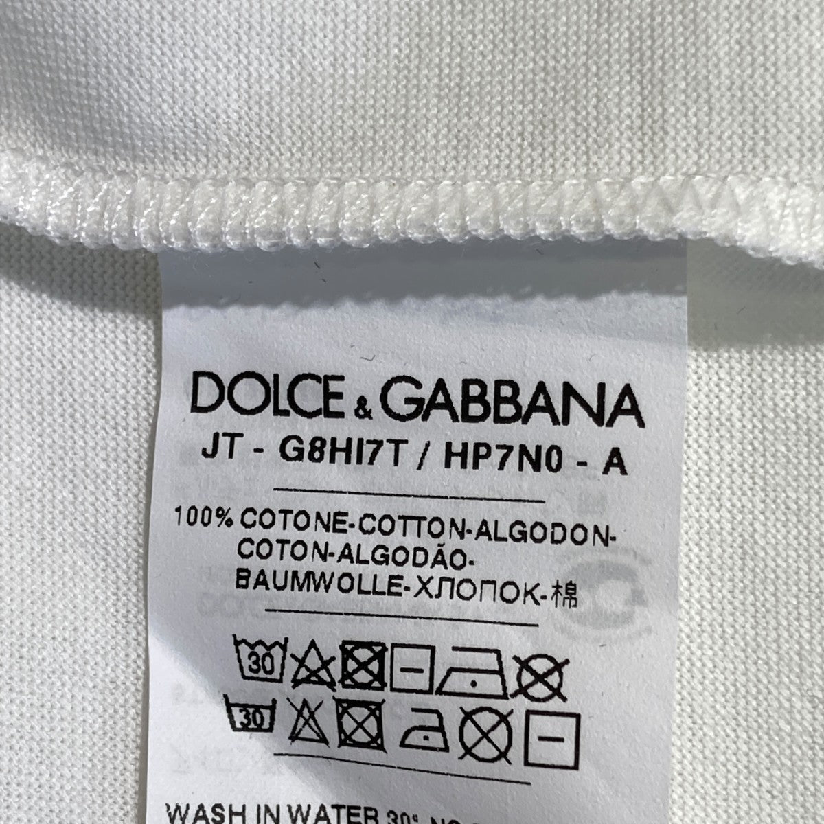 DOLCE ＆ GABBANA TシャツG8HI7T 古着・中古-6枚目のアイテム画像