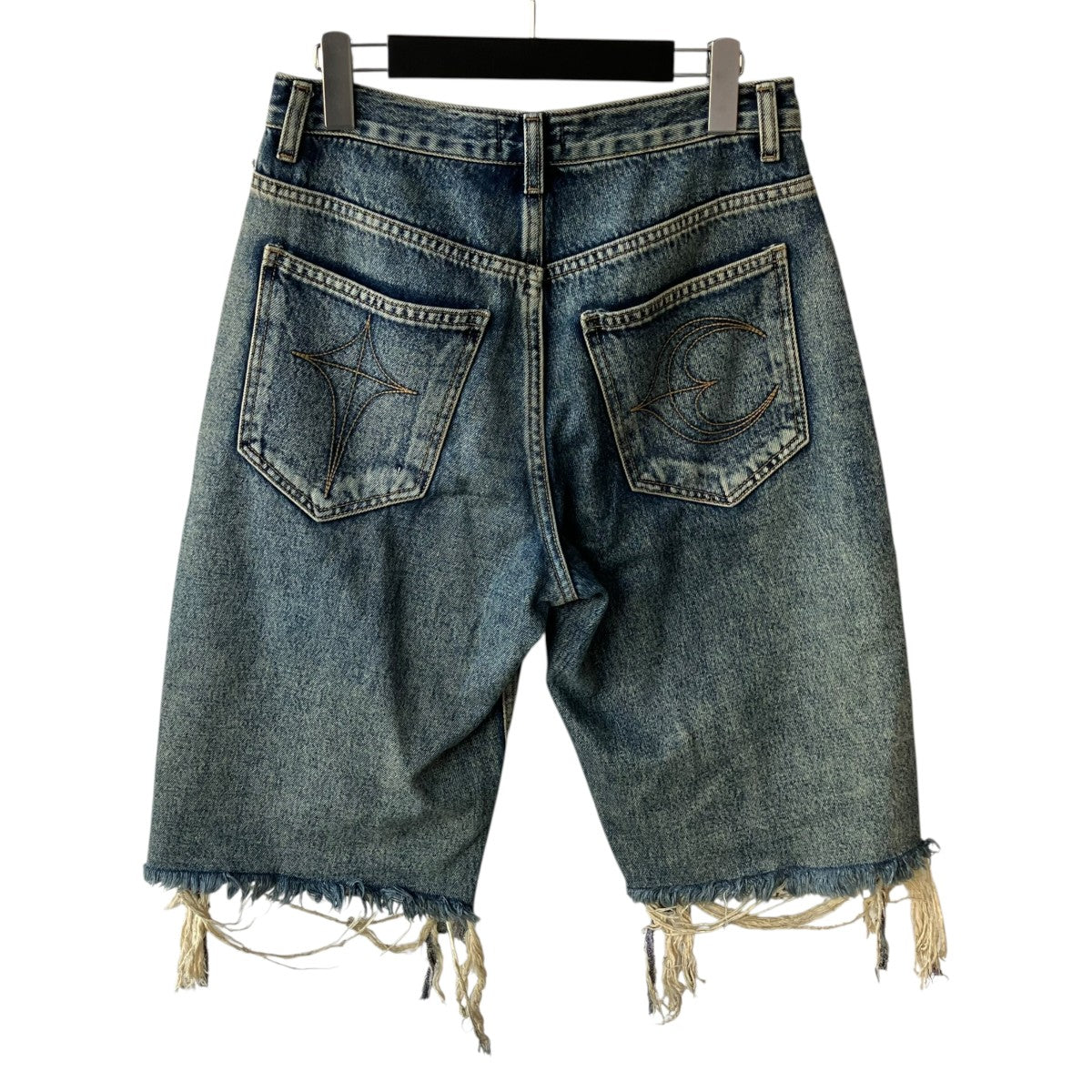 THUG CLUB DOUBLE KNEE DAMAGE SHORTSデニムハーフパンツTC24PT0301 古着・中古-2枚目のアイテム画像