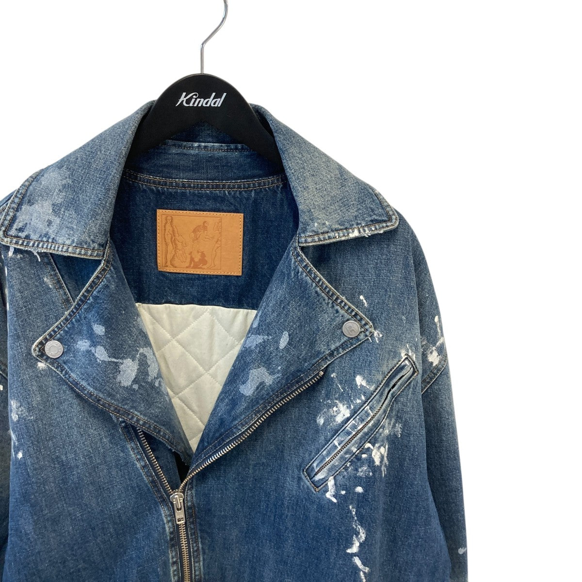 Martine rose 22SSSUPERSIZED BIKER JACKETデニムジャケット 古着・中古-3枚目のアイテム画像