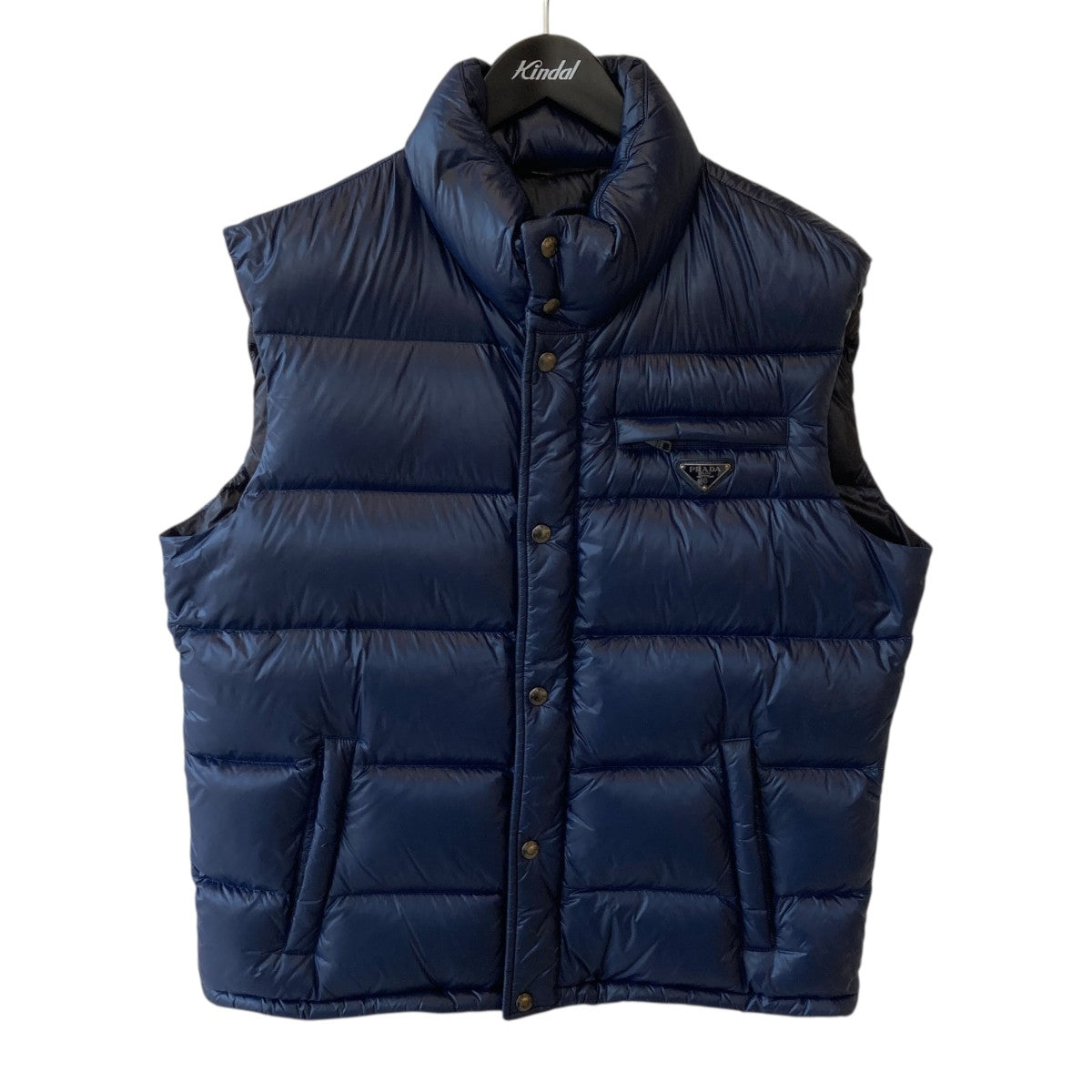 PRADA(プラダ) ロゴプレートダウンベストSGJ282 SGJ282 ネイビー