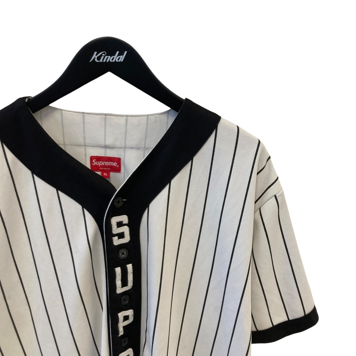 Supreme 18AWVertical Logo Baseballベースボールシャツ 古着・中古-3枚目のアイテム画像