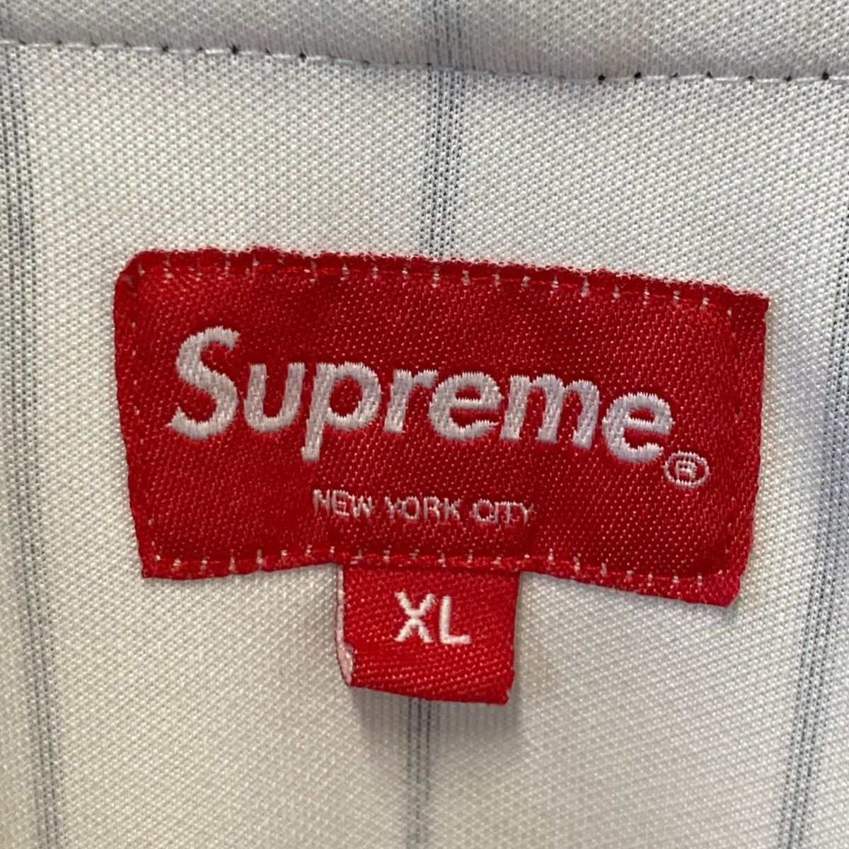 Supreme 18AWVertical Logo Baseballベースボールシャツ 古着・中古-5枚目のアイテム画像