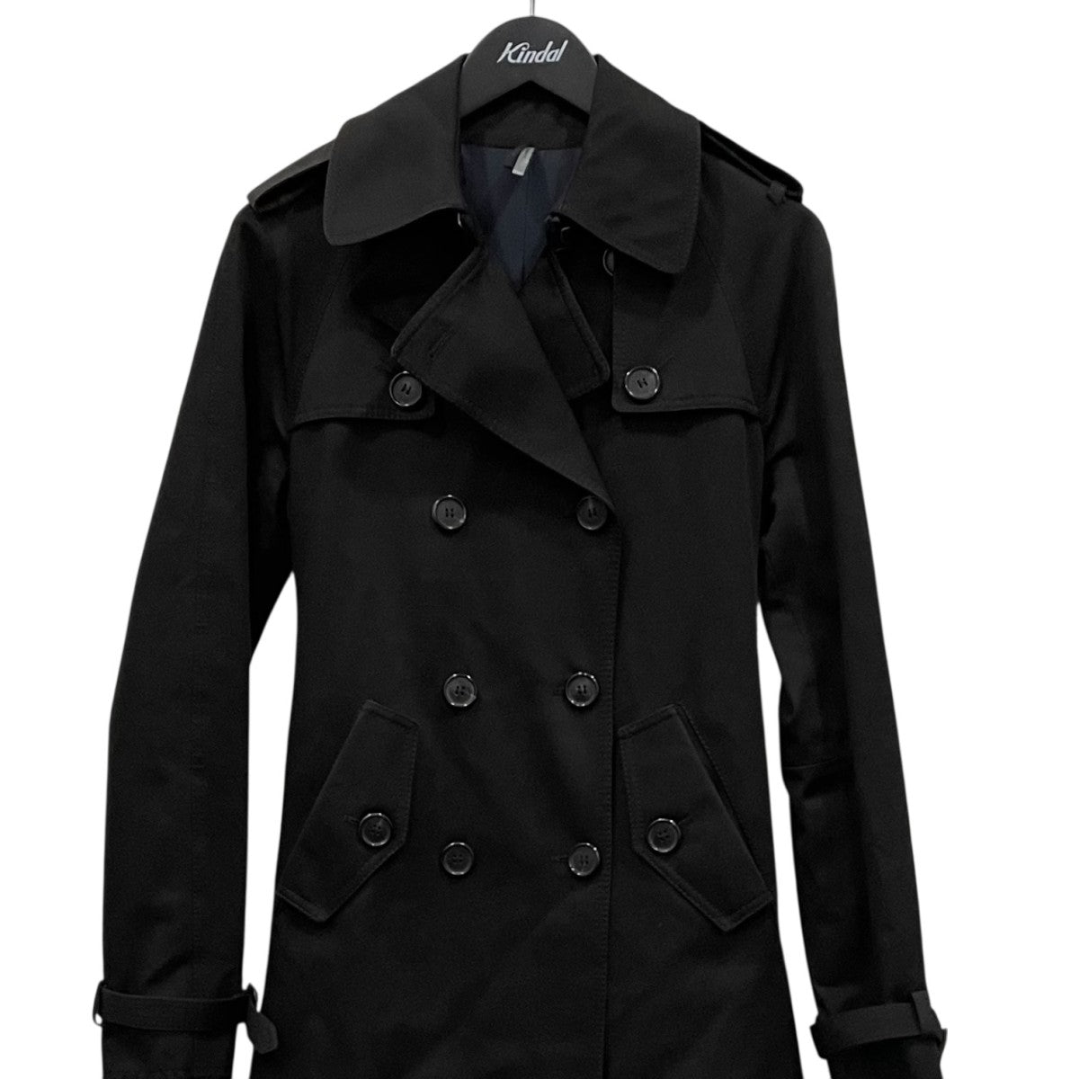 Dior トレンチコート ブラック 中古・古着通販】DIOR HOMME (ディオール オム) サテントレンチコート