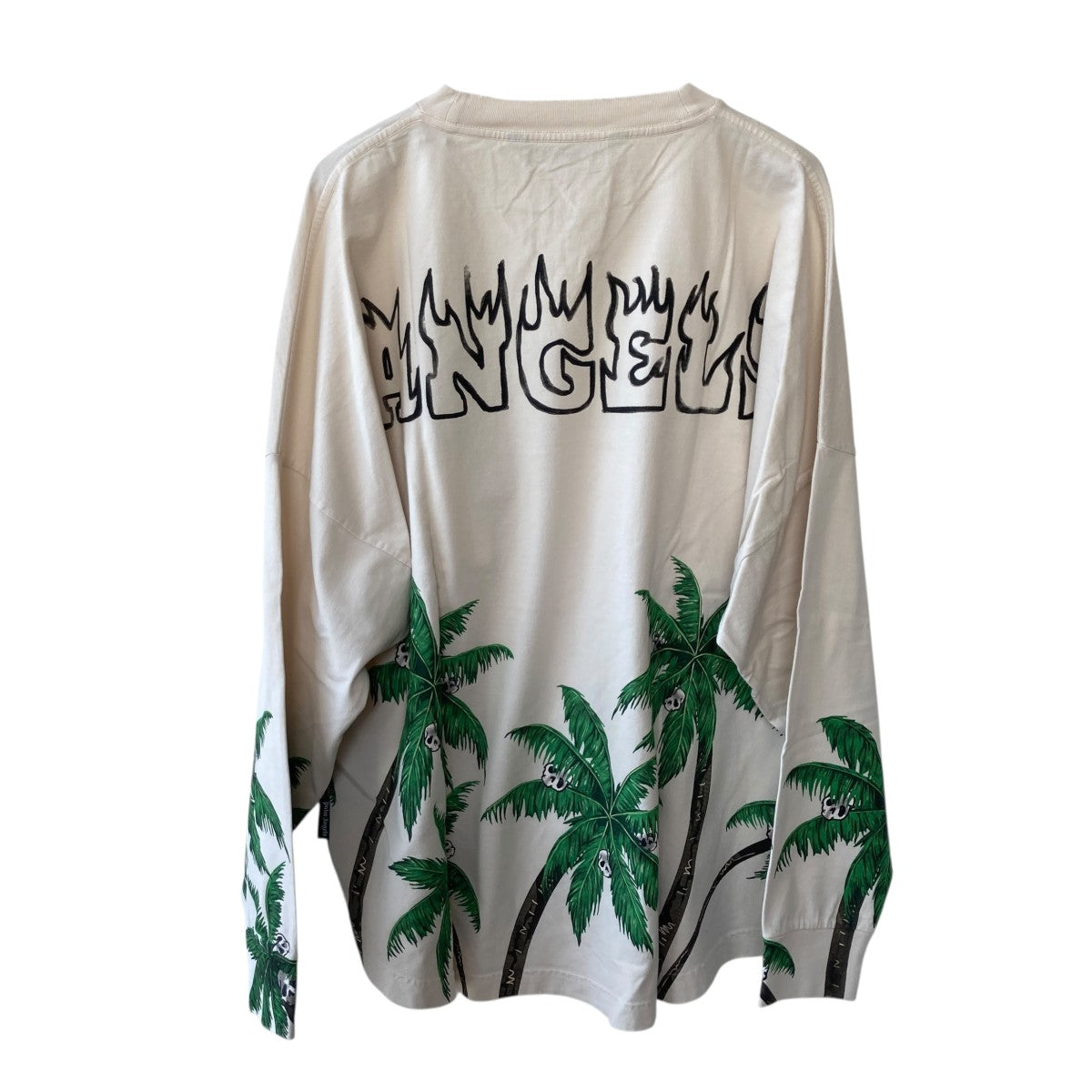 Palm Angels 23AWSkull Printed Crewneck T-ShirtロングカットソーPMAB001S23JER002 古着・中古-2枚目のアイテム画像