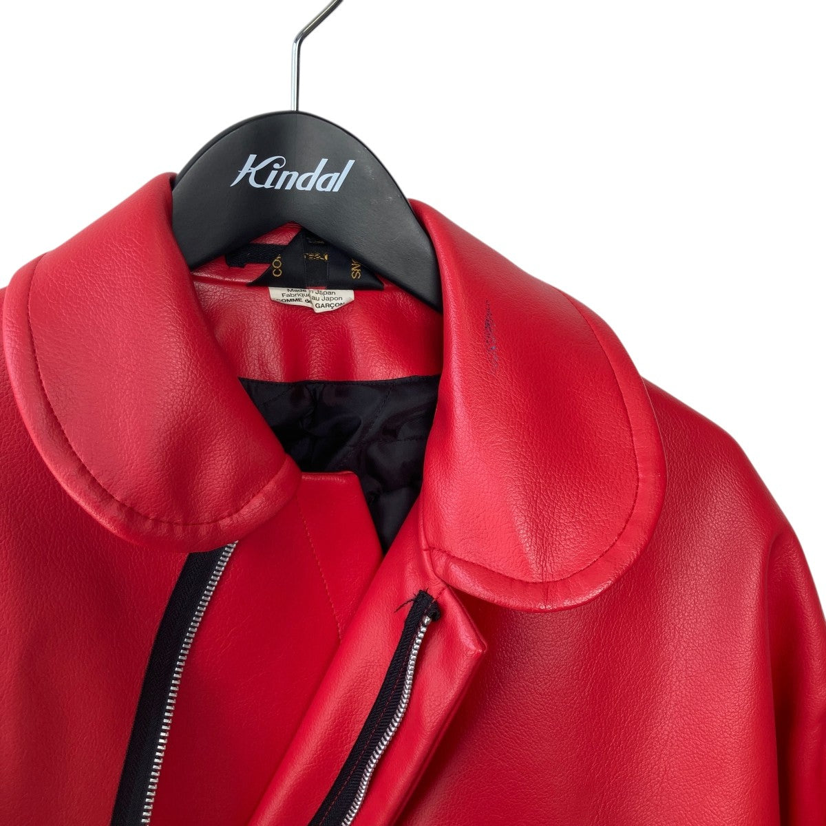 COMME des GARCONS / ジャケット/S/フェイクレザー/BLK/GR-060// COMME des GARCONS(コムデギャルソン) フェイクレザージャケットGR