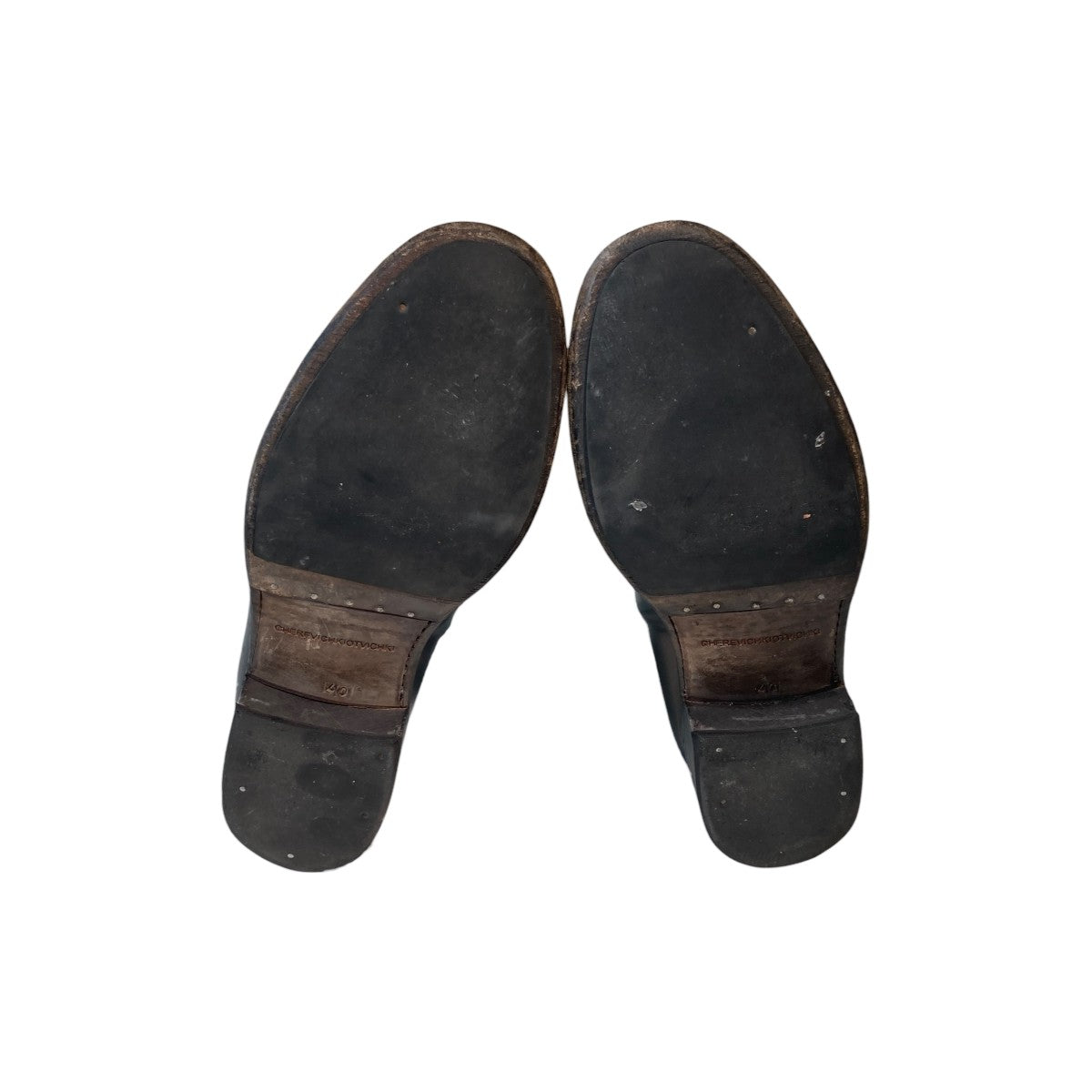 CHEREVICHKIOTVICHKI 18SSONE PIECE DERBY GOODYEAR (without tongue)レザーシューズ 古着・中古-5枚目のアイテム画像