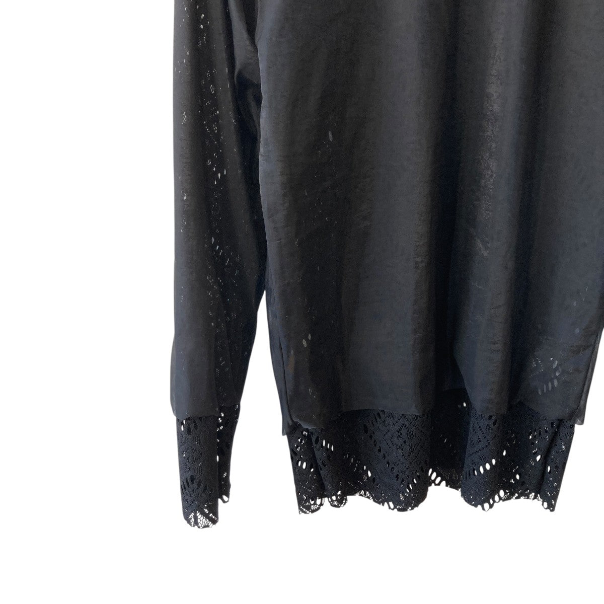 COMME des GARCONS COMME des GARCONS 25SSレイヤード レースプルオーバーブラウスRO-T015 古着・中古-4枚目のアイテム画像