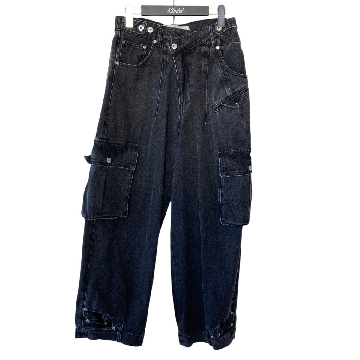 DOUBLE WAIST DENIM CARGOカーゴデニムパンツFUS15TR21