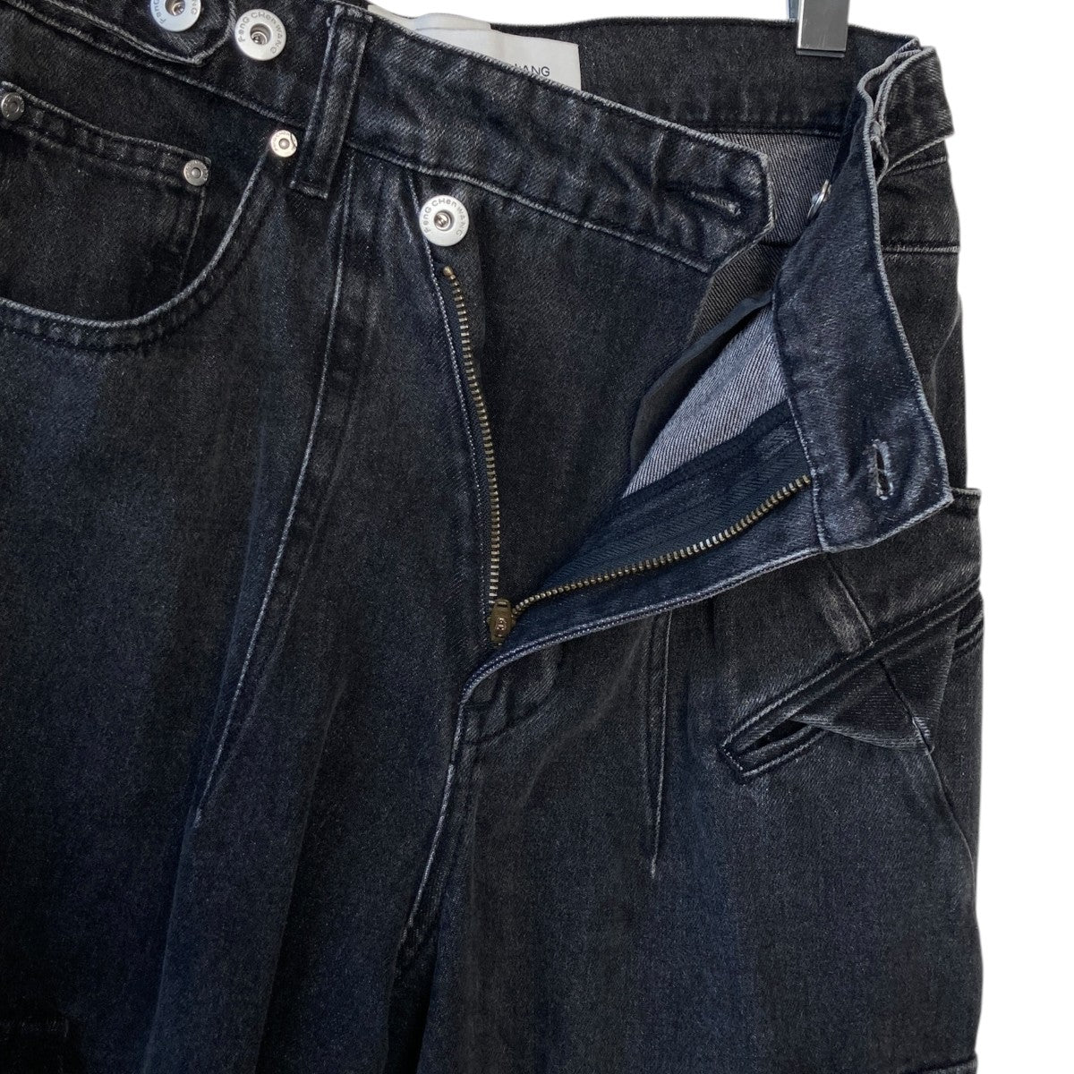 DOUBLE WAIST DENIM CARGOカーゴデニムパンツFUS15TR21