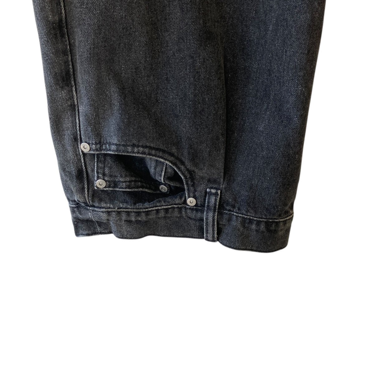 DOUBLE WAIST DENIM CARGOカーゴデニムパンツFUS15TR21