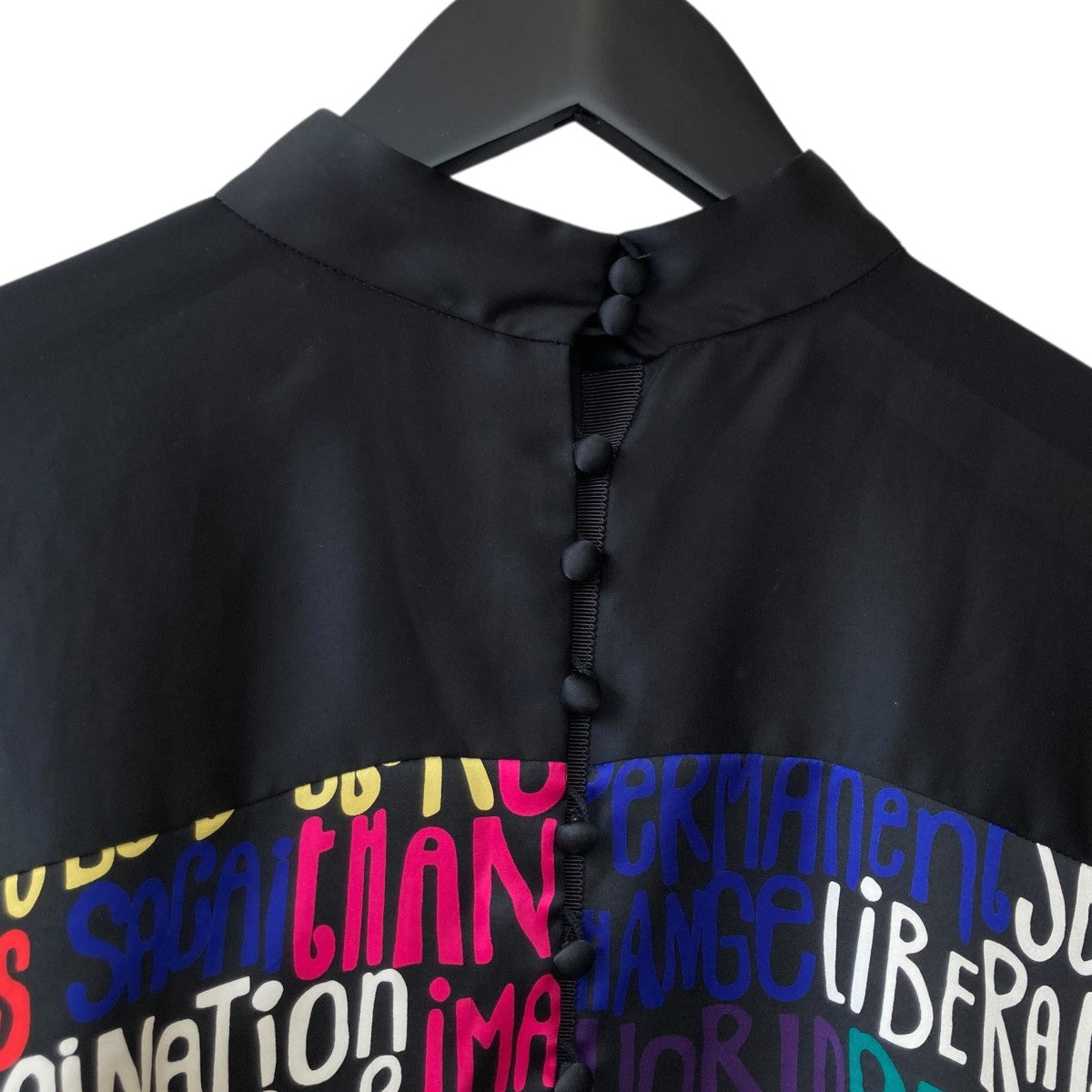 sacai メッセージプリントブラウス21-05814 古着・中古-4枚目のアイテム画像