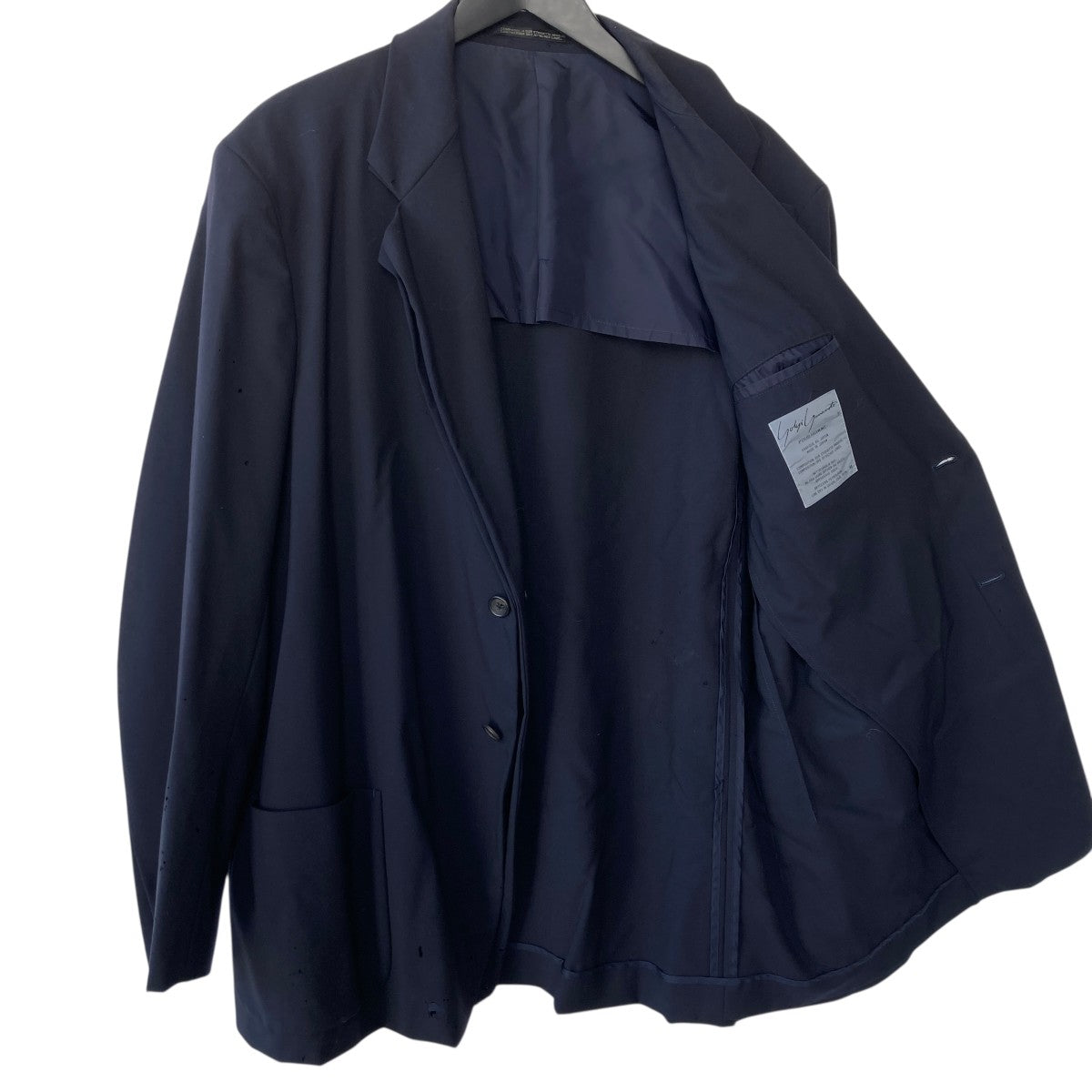 Yohji Yamamoto pour homme 丸文字タグ テーラードジャケット 古着・中古-4枚目のアイテム画像
