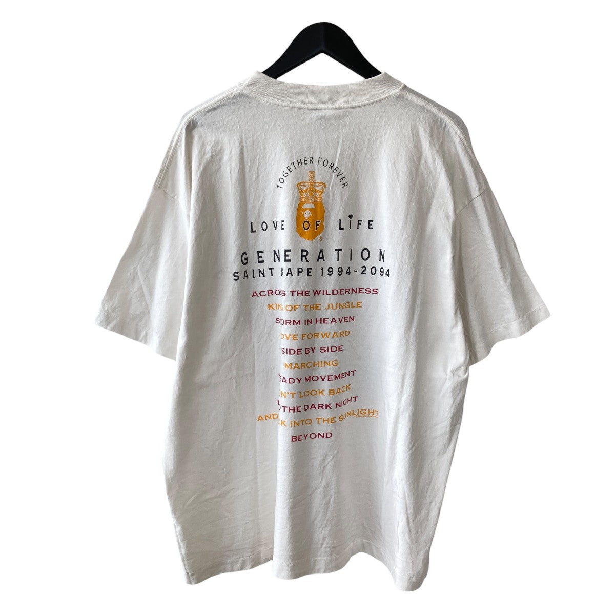 SAINT MICHAEL×A BATHING APE BAPE SS TEE GENERATION半袖TシャツSM-HR1-0000-C36 古着・中古-2枚目のアイテム画像