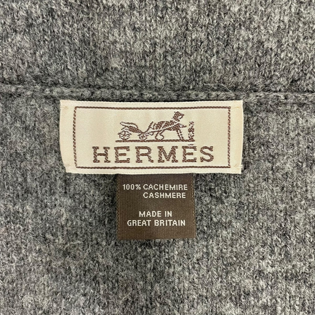 HERMES(エルメス) スヌード グレー｜【公式】カインドオルオンライン